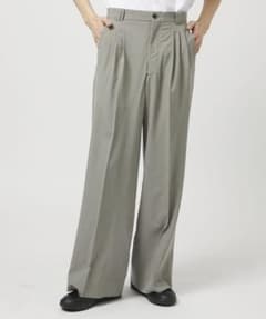 WOOL TROPICAL 3PLEATED WIDE-LEG TROUSERSのサムネイル