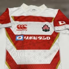 Canterbury ラグビー日本代表 エンブレム刺繍 ユニフォーム 120 美品 Canterbury ラグビー日本代表エンブレム刺繍ユニフォーム140 1