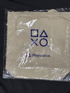 PlayStation 로고 토트 백 베이지