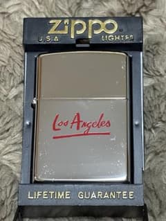 【美品・完全未着火】ZIPPO ロサンゼルス 1991年製 E VII 価格改定のサムネイル