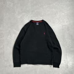 90s Ralph Lauren サーマル ロンt ブラック 刺繍ポニー 古着 - メルカリ