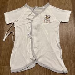 ワンポイント長肌着&柄長肌着2枚セットsize50-60㎝のサムネイル