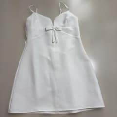 ZARA キャミワンピース ホワイト Mのサムネイル