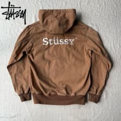 STUSSY ステューシー アクティブジャケット 刺繍ロゴ ジップパーカーのサムネイル