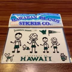 ハワイ大学　ステッカー　HAWAIIAN ISLANDSのサムネイル