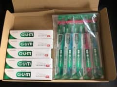 SUNSTAR G-U-M 歯磨き粉、 歯ブラシ　セットのサムネイル