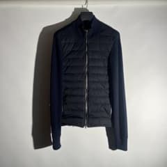 未使用】007 トムフォード ダウン ニット カーディガン ネイビー 44