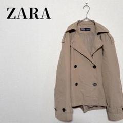 ZARA ショート丈ダブルブレストコート　XS ZARAセール】サッと羽織るだけでオシャレ！8590円→3990円の