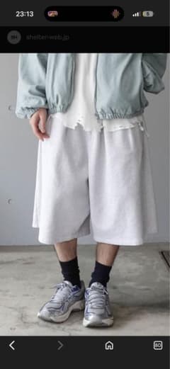 ANCELLM(アンセルム) 25SS3 4 TUCK SWEAT SHORTSのサムネイル