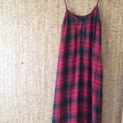 ZARA  チェックマキシワンピースのサムネイル