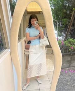 新品未使用】ロージーモンスター プルプルフリルリブニット ライト