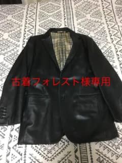 バーバリーブラックレーベル　レザージャケットのサムネイル