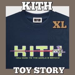 KITH ピクサー バズ トイストーリー ボックスロゴ クルーネック XL