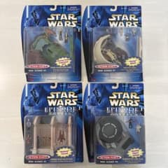 Galoob スターウォーズ エピソードⅠ アクションフリート ミニシーン 4個 Galoob スターウォーズ エピソードⅠ アクションフリート ミニシーン 4