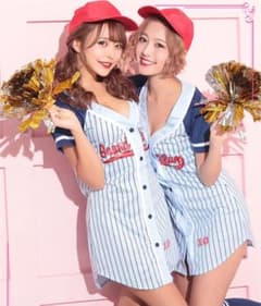 ベースボールガール　コスプレ　野球　応援のサムネイル