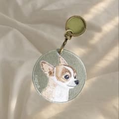 EMJOUR チワワ 刺繍 キーホルダーのサムネイル
