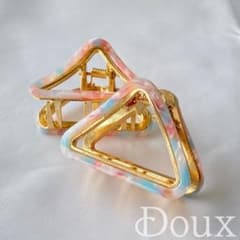 ‼️特別価格‼️べっ甲風バンスクリップ❤️べっ甲 クリップ 髪留め ヘアクリップのサムネイル