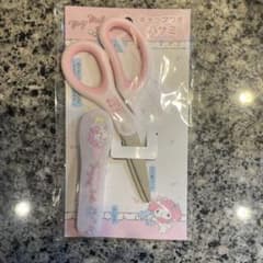 Sanrio キャップ付きはさみ ピンク 刃渡り53mmのサムネイル