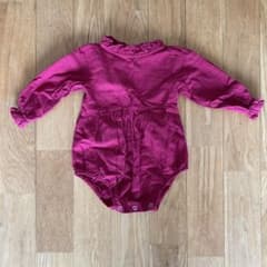 韓国子供服 フリルロンパース 80cmのサムネイル