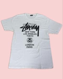 Stussy ワールドツアー Tシャツ ホワイト L - メルカリ