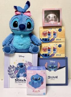 【新品未開封】ディズニー スティッチ ぬいぐるみ フィギュア 雑貨まとめ売り７点