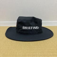 BRIEFING 黒 ハット サイズL アメリカ国旗パッチ付きのサムネイル