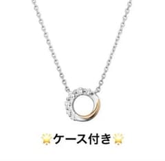 ケース付き‼️4°CシルバーEternal SILVER+K10石付ネックレス - メルカリ