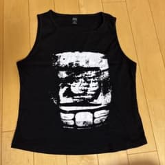 黒 グラフィックプリント タンクトップのサムネイル