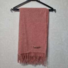 【美品】Acne Studios ピンク フリンジ マフラーのサムネイル