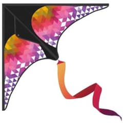 凧 カイト 微風で揚がる 安定 丈夫 収納バッグ 日本語説明書付き レッド 赤