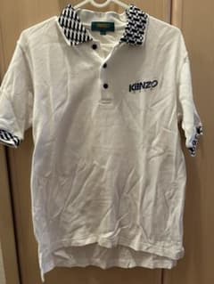 未使用 KENZO GOLF ポロシャツ サイズ1 ホワイト ロゴ刺繍のサムネイル