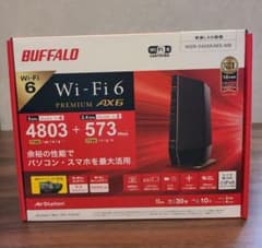 BUFFALO Wi-Fiルーター AirStation マットブラック WS…のサムネイル
