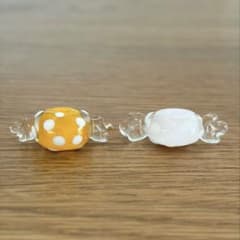 キャンディモチーフ ガラスビーズ とんぼ玉 2個セットのサムネイル
