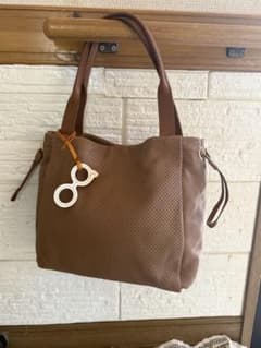 genten ゲンテン YAKU レア希少 パンチングレザー トートバッグ 美品 