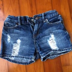 ingイング　デニムダメージショートパンツ140のサムネイル