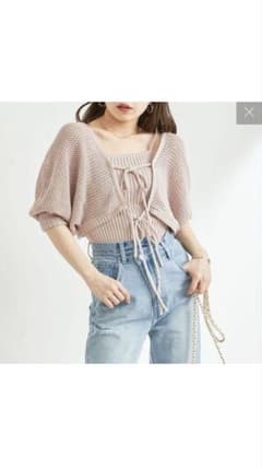 Chico メッシュボレロカーディガン+リブキャミSETのサムネイル