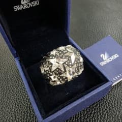 スワロフスキー リング スター 星 指輪 大ぶり 58 17号 16号 箱付 スワロフスキー リング スター 星 指輪 大ぶり 58 17号 16号 箱付