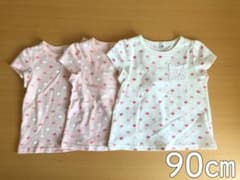 女の子 Tシャツ 90㎝  3枚セットのサムネイル