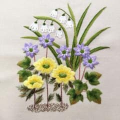 戸塚刺繍 早春の野草 ハンドメイド - メルカリ