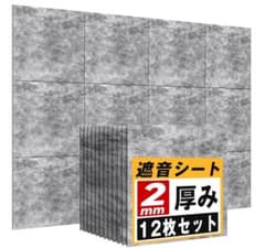 防音シート 2mm 12枚セット 30cm x 30cmのサムネイル