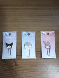 サンリオチャームクリップ 3種セット クロミ リトルツインスターズ マイメロディのサムネイル