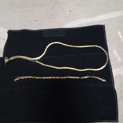 ゴールドカラー チェーンネックレス＆ブレスレット セットのサムネイル