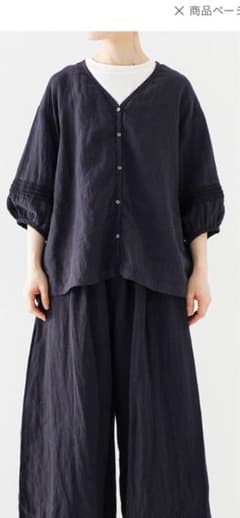 美品】ネストローブnest Robe リネンレーススリーブブラウス - メルカリ