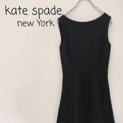 【美品】katespadenewyork ワンピース バックリボン フレア