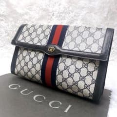 GUCCI シェリーライン GG柄 クラッチバッグ PVC レザー 【訳あり