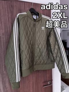 【入手困難】adidas オリーブ キルティングジャケット 2XLのサムネイル