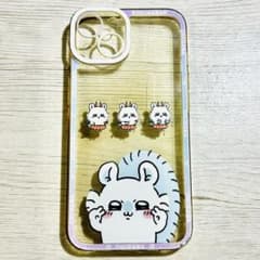 치이카와 모몬가 iPhone14 스마트 폰 케이스 클리어 케이스