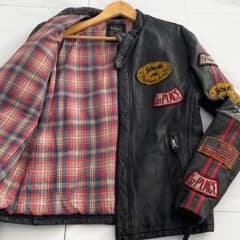 超希少✨ショット クラシックレーサー ライダースジャケット 牛革