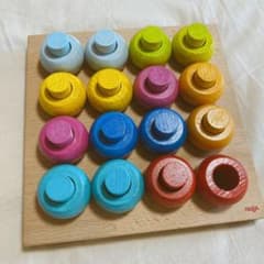 HABA ハバ　ペグさし　カラーリングのペグ遊びのサムネイル