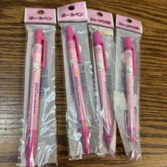 アルファゲル　シャープペン　ドット柄 ピンク　レア　レトロ　キティ　平成　文房具 ハローキティ ボールペン シャープペン 4本 平成レトロ 1998年 当時物